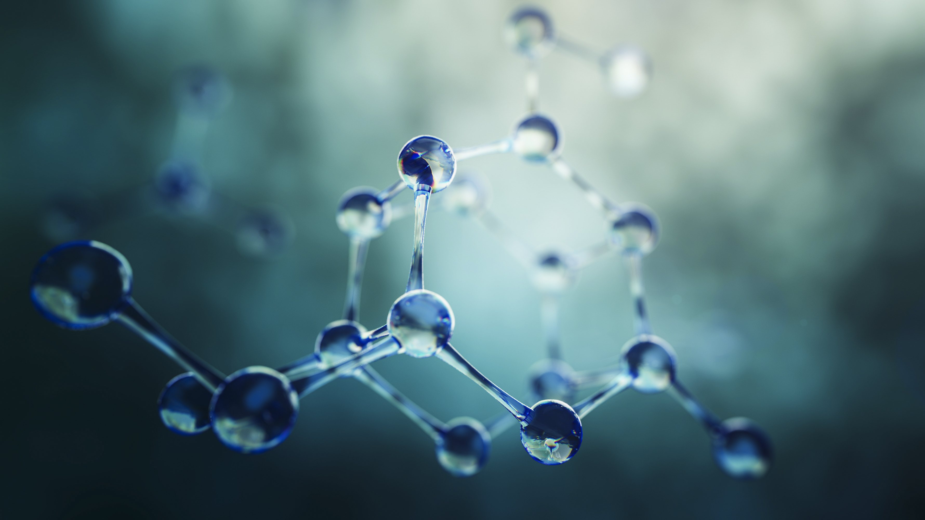 Abstract image of a molecule