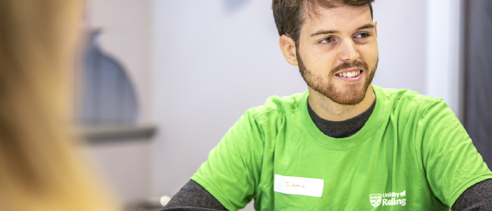 A male Star Mentor smiling